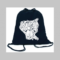 Chaos U.K. ľahké sťahovacie vrecko ( batôžtek / vak ) s čiernou šnúrkou, 100% bavlna 100 g/m2, rozmery cca. 37 x 41 cm